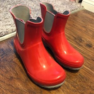 Red Ankle Rainboots